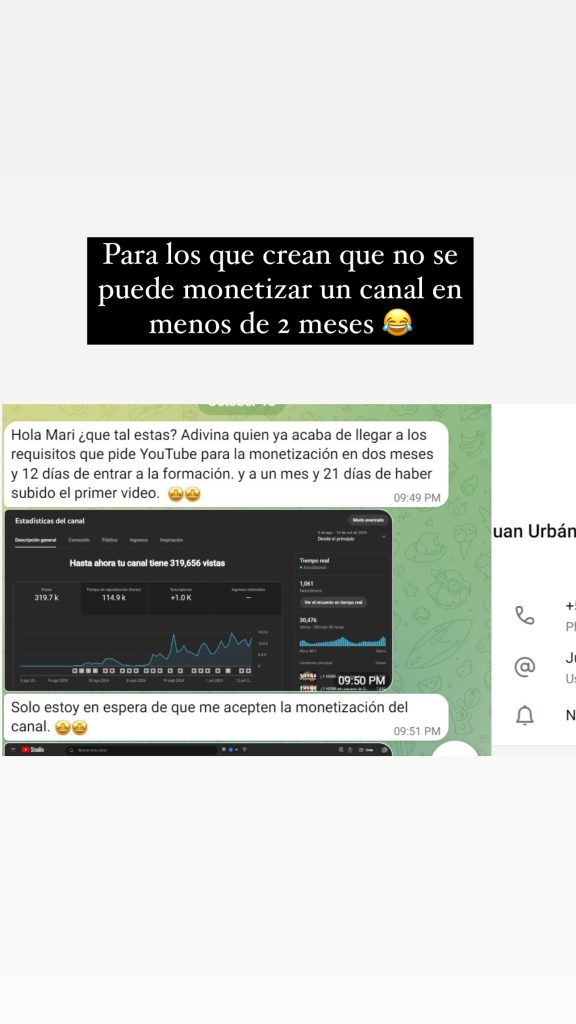 Monetizatube de Mari Fuentes Monetizatube opiniones
Curso para monetizar canal de YouTube
Máster de YouTube sin mostrar la cara
Cómo ganar dinero en YouTube 2025
Automatizar canal de YouTube
Ingresos pasivos con YouTube
casos de exito monetizatube
robo monetizatube
falso monetizar youtube